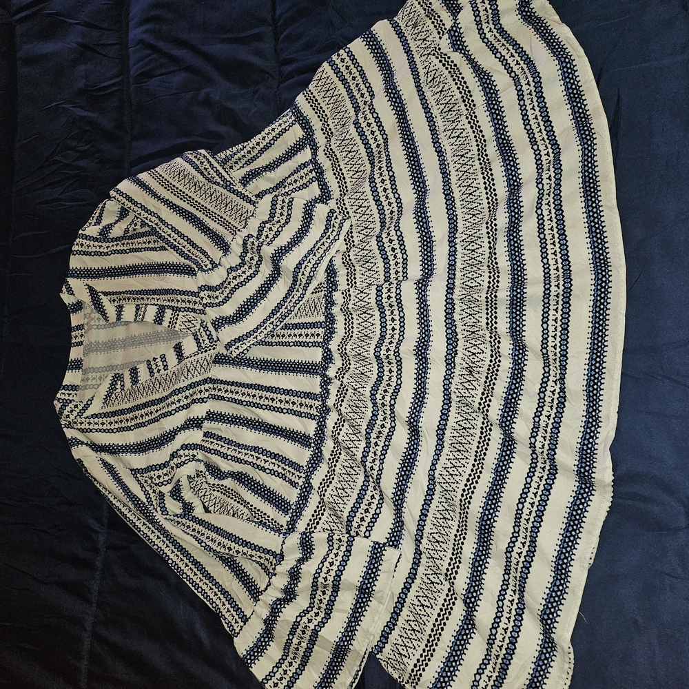 Striped Blue and White Dress